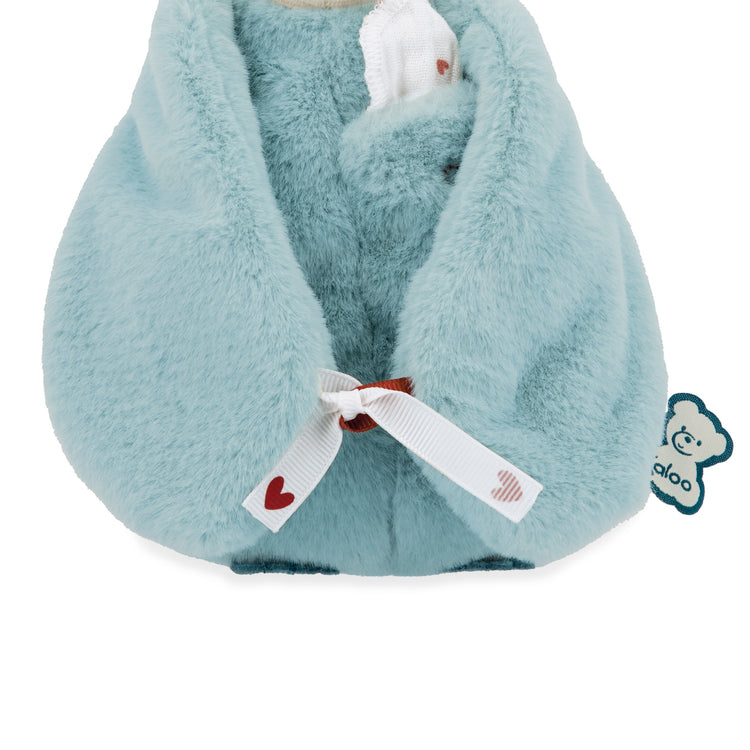 COMPLICES. Kissing plush Penguin Blue-green