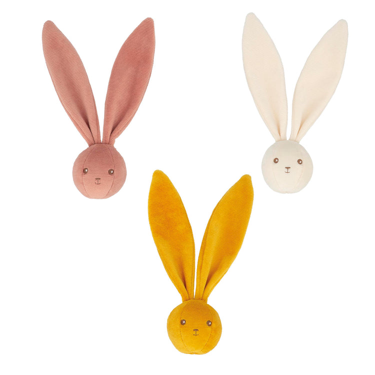 LAPINOO. Rabbit rattle ball - Ochre