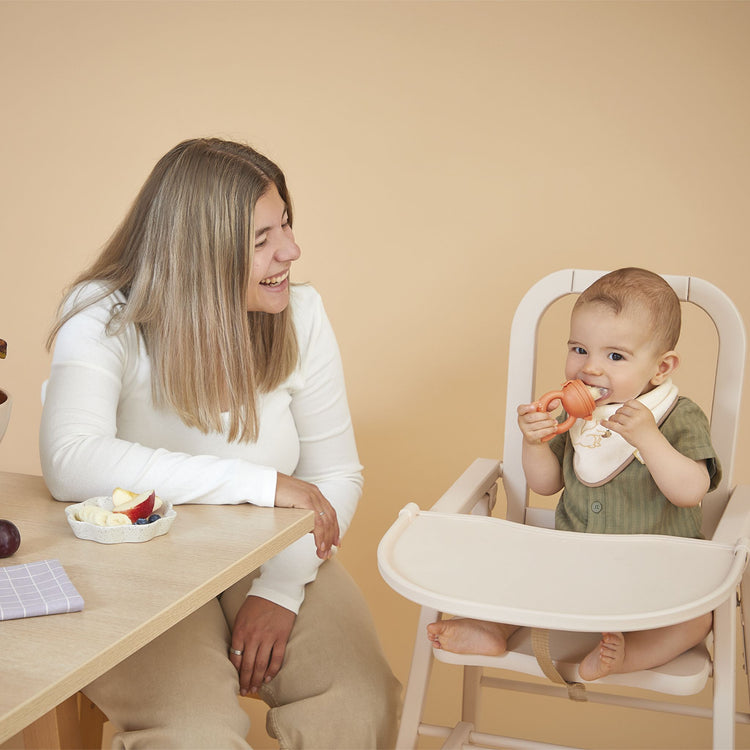 GRIGNOTI. Baby bib & feeder set
