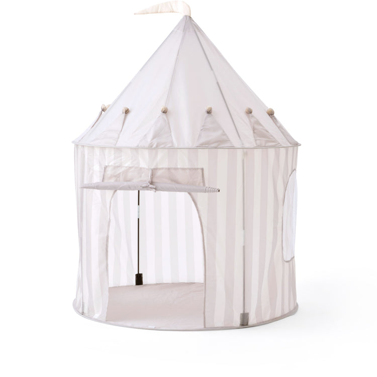 KIDS CONCEPT. Play tent stripe grey STAR