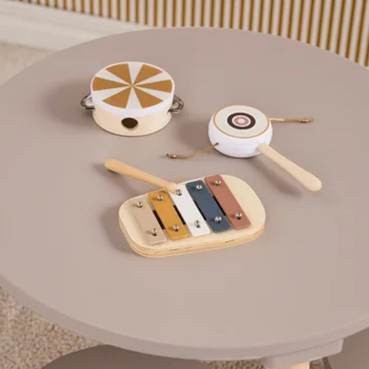 KIDS CONCEPT. Παιδικό σετ μουσικών οργάνων KID'S MUSIC (καφέ)