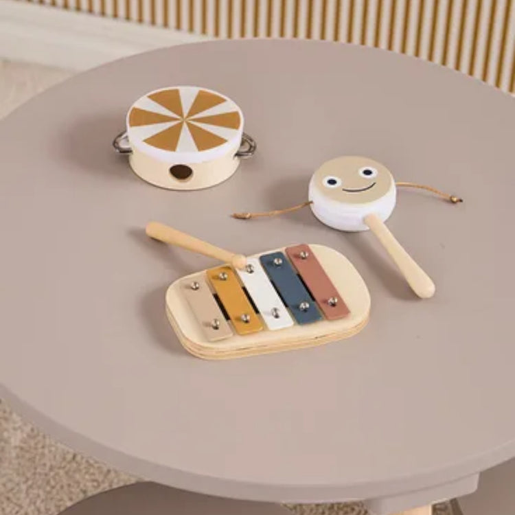 KIDS CONCEPT. Παιδικό σετ μουσικών οργάνων KID'S MUSIC (καφέ)