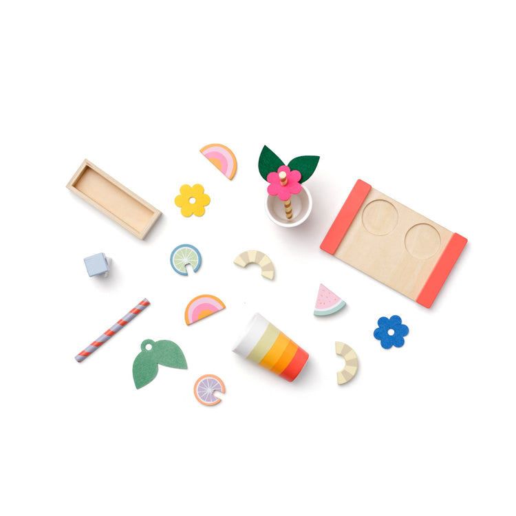 KIDS CONCEPT. Ξύλινο σετ παιχνιδιού με φρουτοποτά KID'S HUB