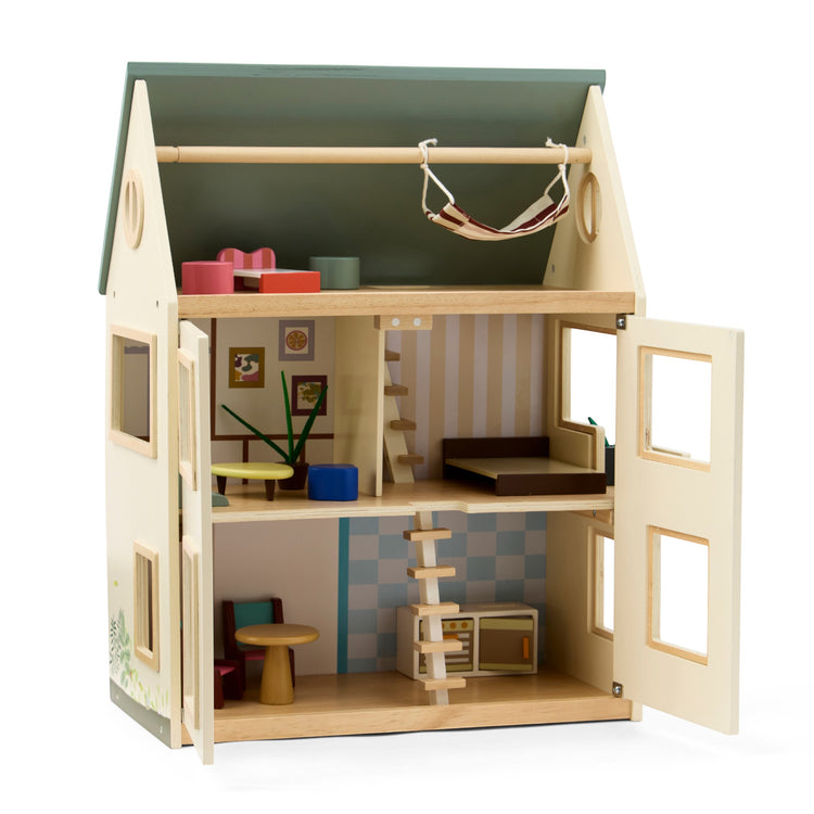KIDS CONCEPT. Ξύλινο κουκλόσπιτο τριώροφο AIDEN
