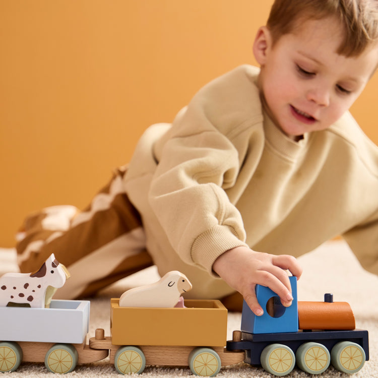 KIDS CONCEPT. Farm animal train AIDEN
