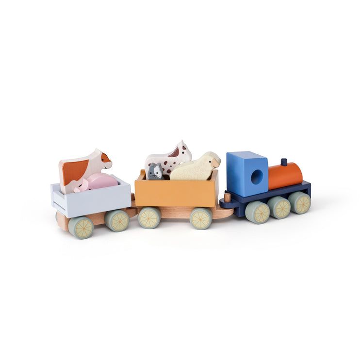 KIDS CONCEPT. Farm animal train AIDEN