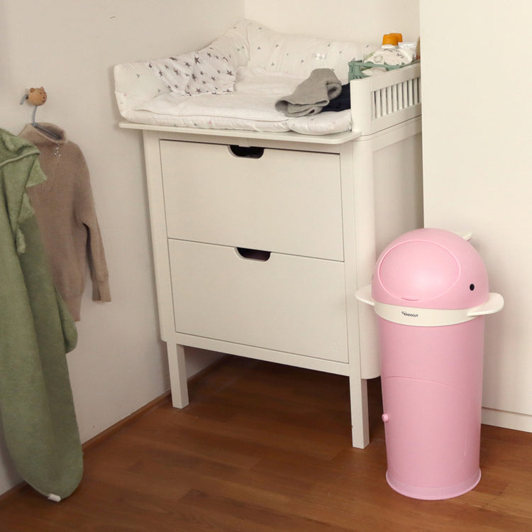 KINDSGUT. Diaper Bin Whale Pink