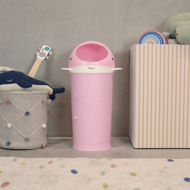 KINDSGUT. Diaper Bin Whale Pink