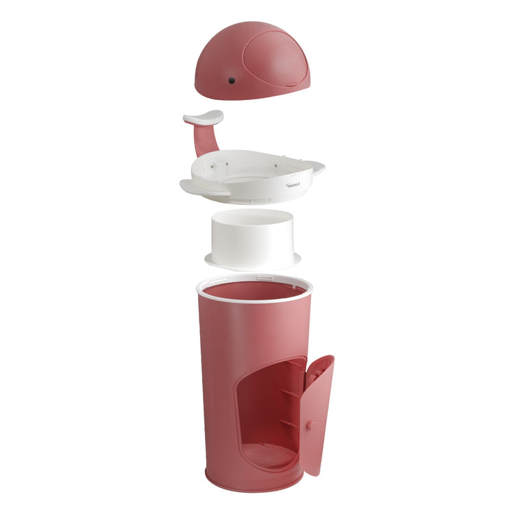 KINDSGUT. Diaper Bin Whale Dusty Pink