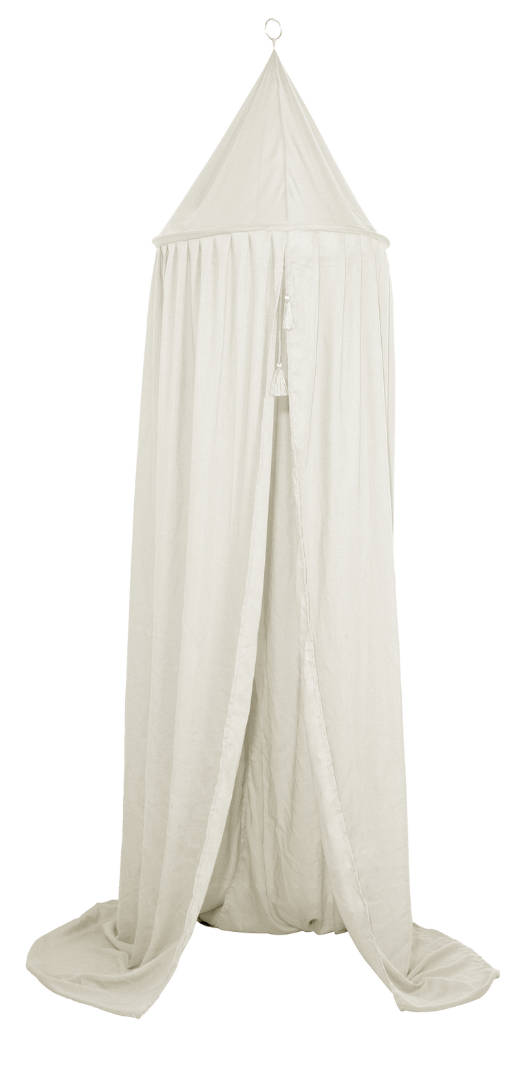 LITTLE DUTCH. Canopy muslin Soft White