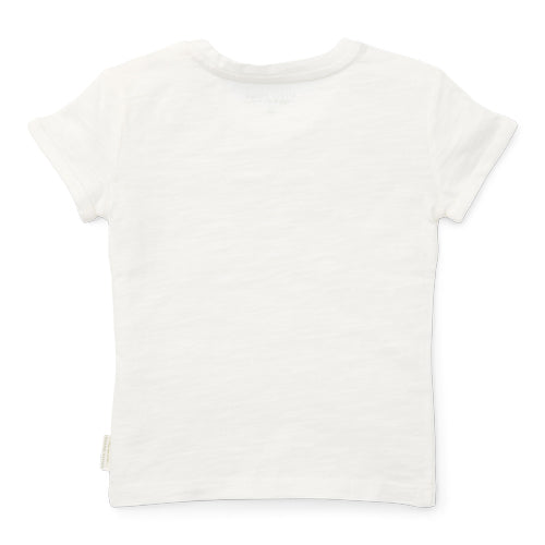LITTLE DUTCH. T-shirt short sleeves Off White Little Farmer