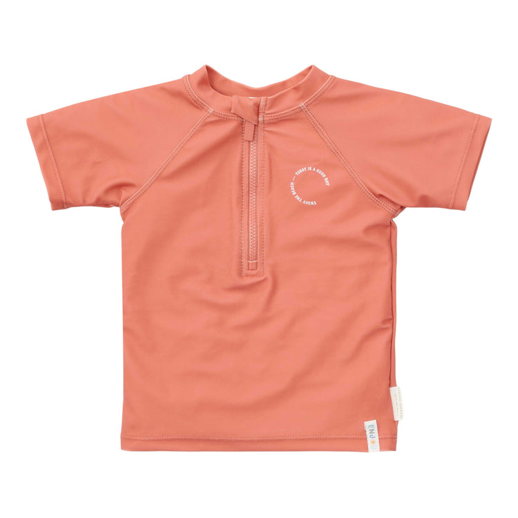 LITTLE DUTCH. Swim T-shirt short sleeves Coral