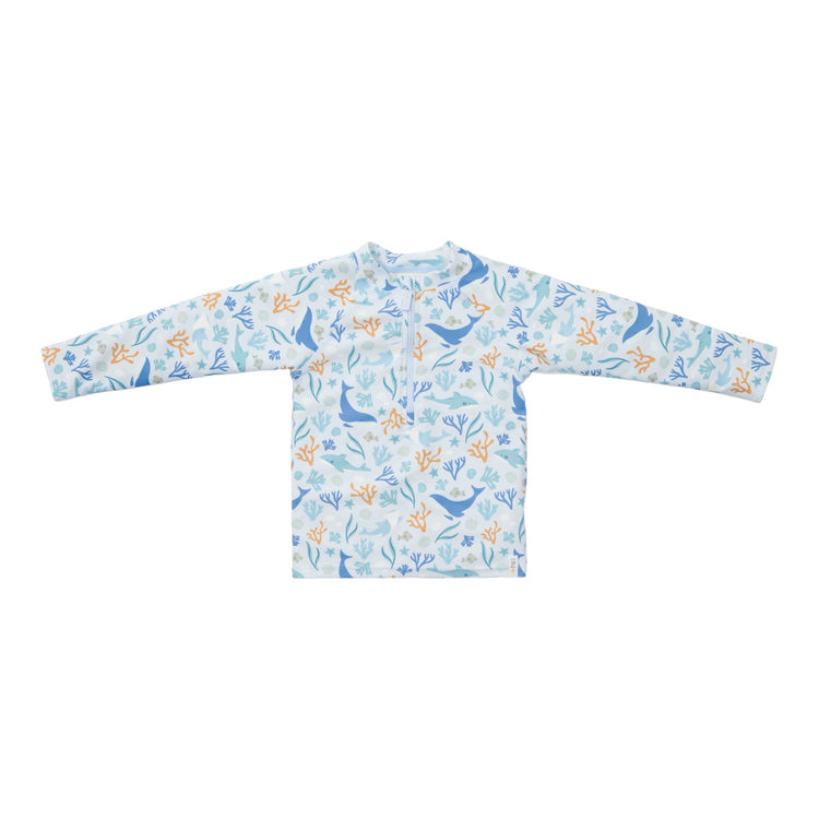 LITTLE DUTCH. Swim T-shirt long sleeves Ocean Dreams Blue