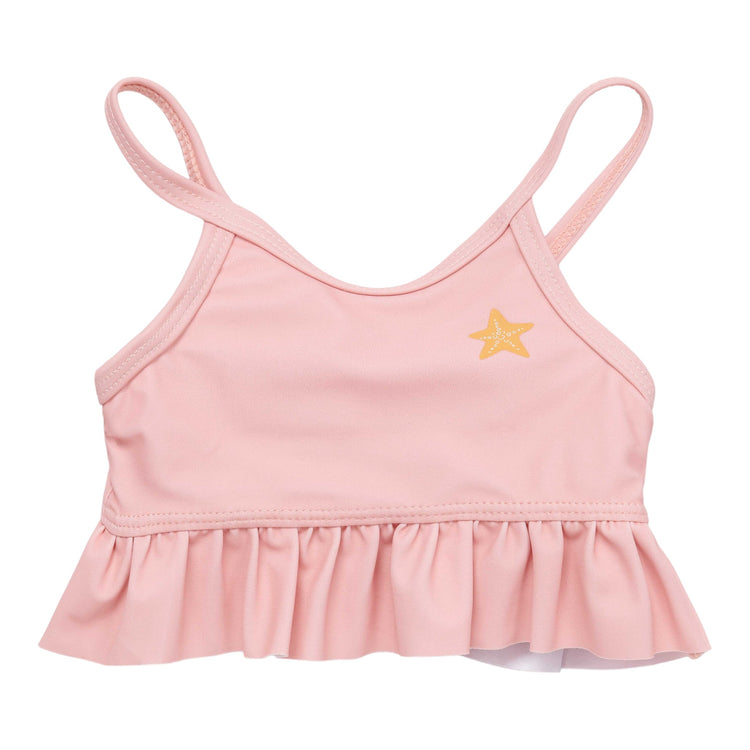 LITTLE DUTCH. Flounce bikini set Starfish Pink