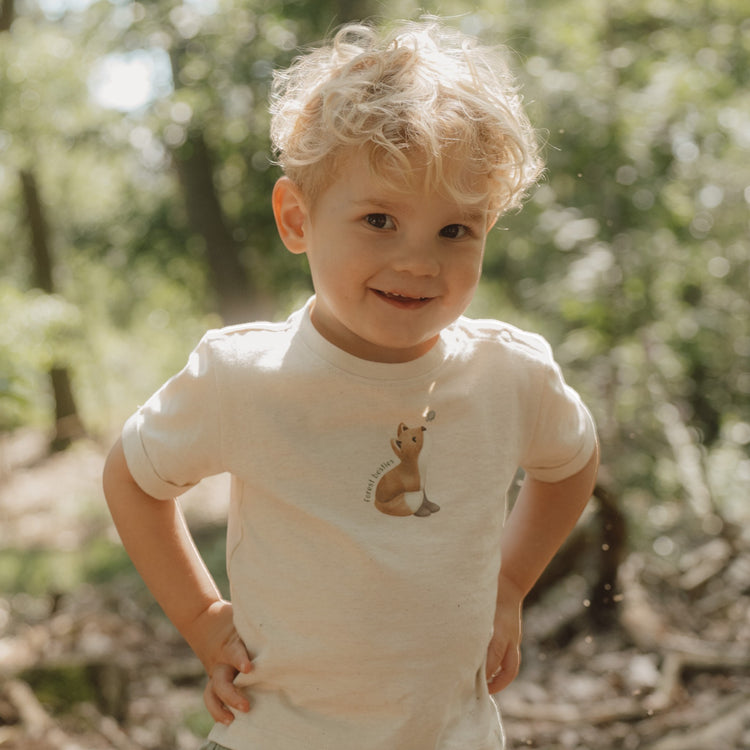 LITTLE DUTCH. Μπλουζάκι κοντομάνικο Birch Melange