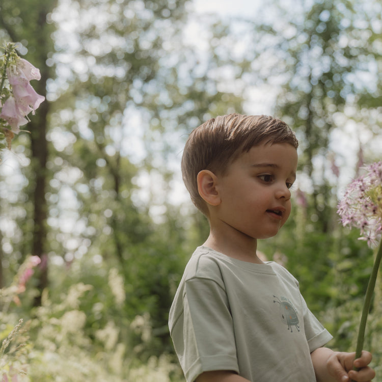 LITTLE DUTCH. Μπλουζάκι κοντομάνικο Forest Mint