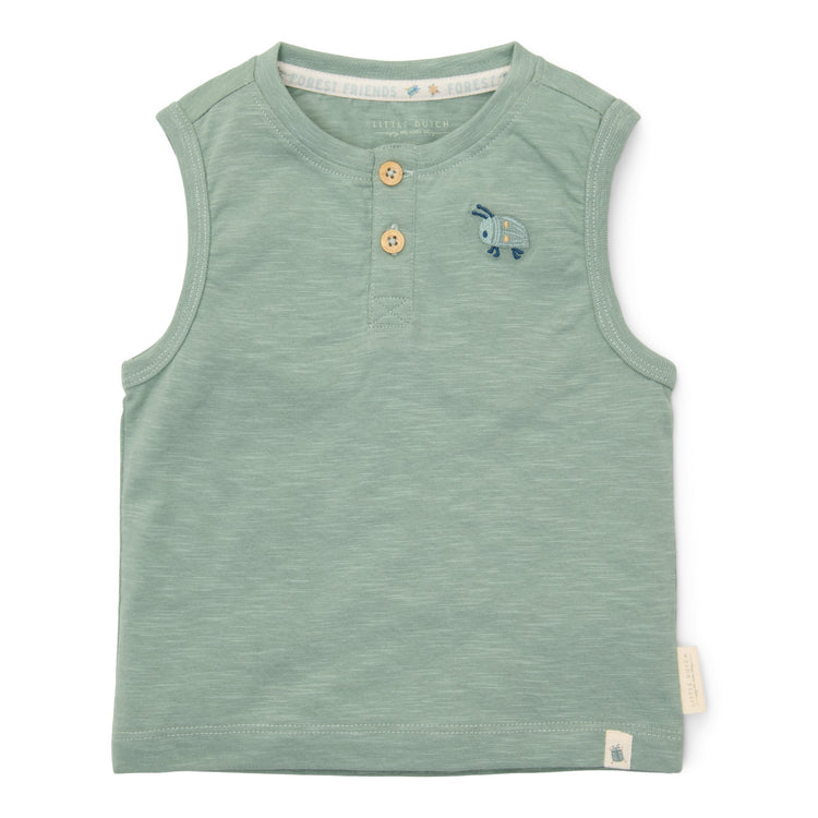 LITTLE DUTCH. Μπλουζάκι αμάνικο Forest Green