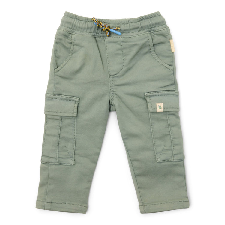 LITTLE DUTCH. Παντελονάκι με τσέπες Forest Green
