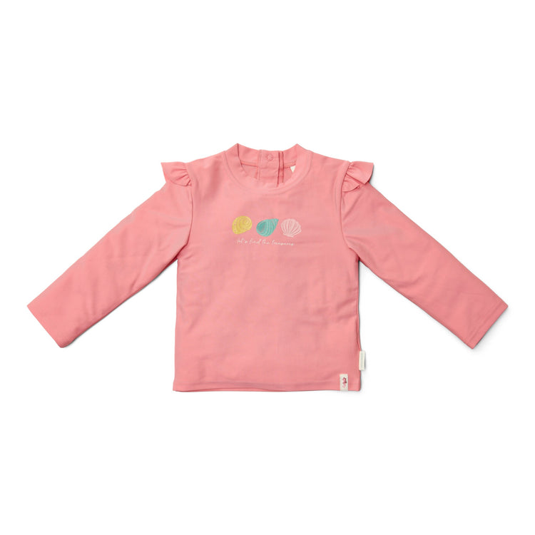 LITTLE DUTCH. Μπλουζάκι μακρυμάνικο με προστασία UV Ocean Treasures Rouge