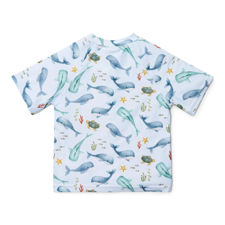 LITTLE DUTCH. Rash guard short sleeves Ocean Multi-colour