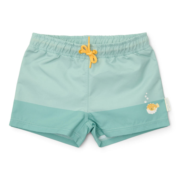 LITTLE DUTCH. Swim trunks Seashells Surf Blue