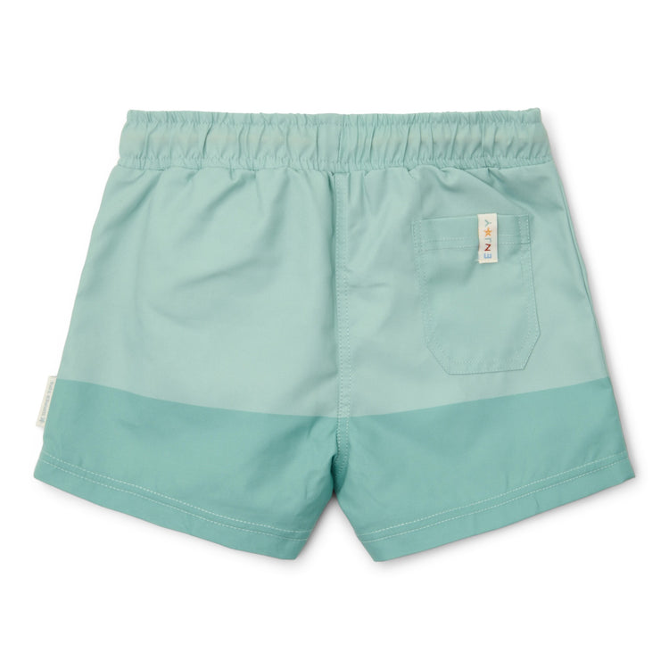 LITTLE DUTCH. Swim trunks Seashells Surf Blue
