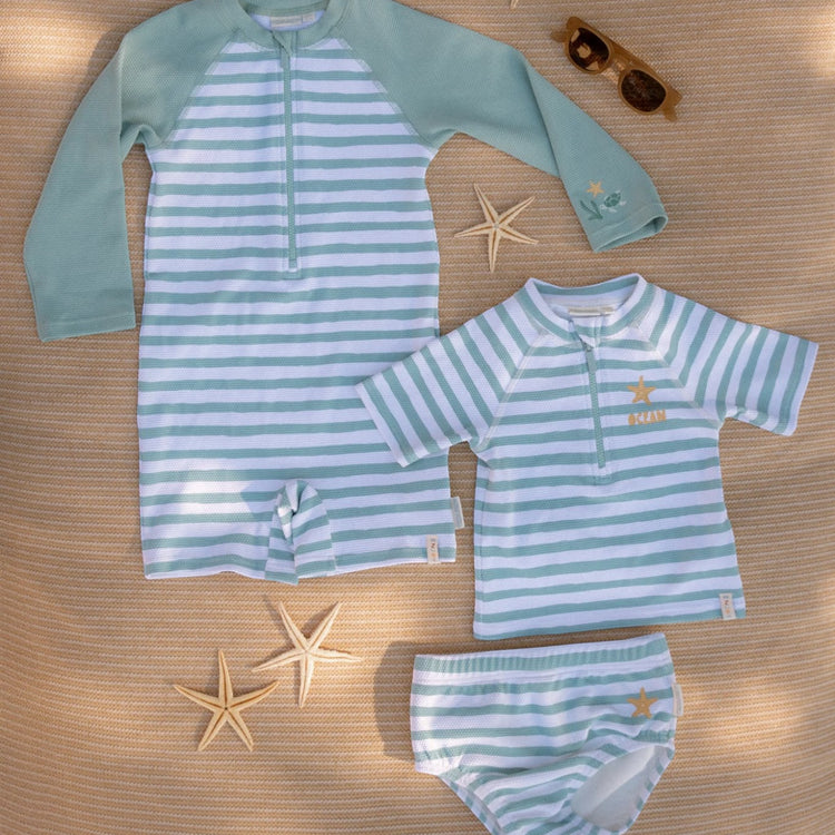 LITTLE DUTCH. Swim diaper Stripes Surf Blue