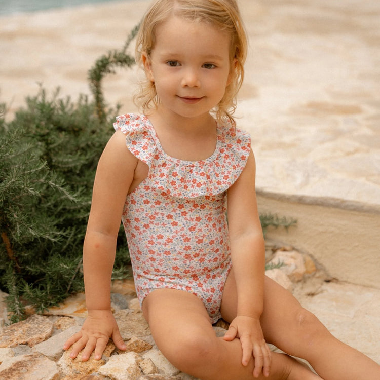 LITTLE DUTCH. Bathing suit Sunny Flowers Multi-colour