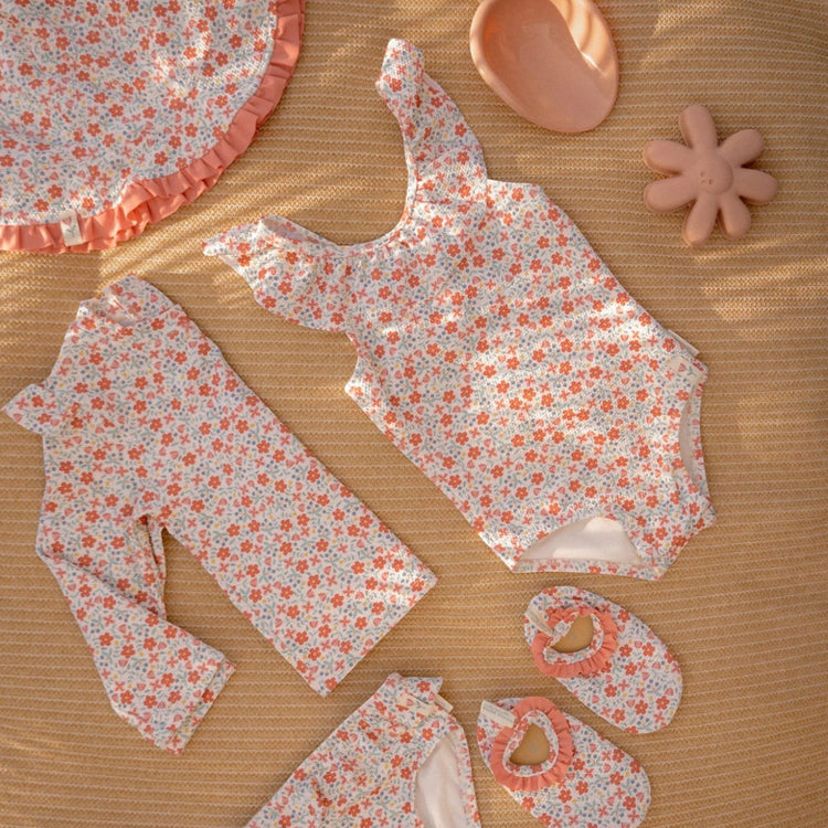 LITTLE DUTCH. Παιδικό μαγιό μπικίνι με βολάν Sunny Flowers Multi-colour