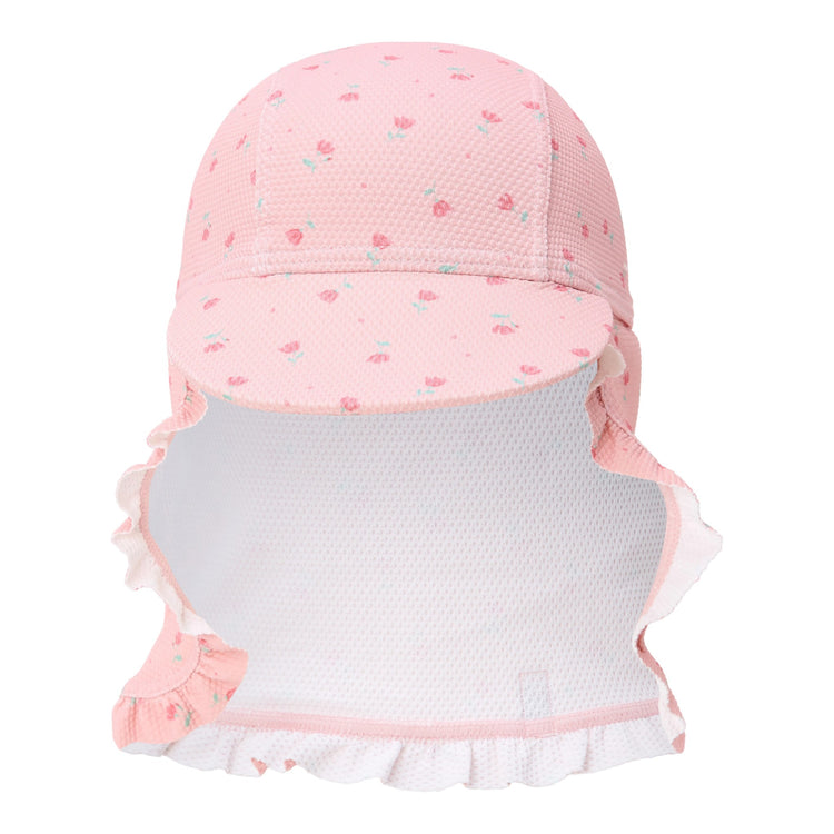 LITTLE DUTCH. Swim cap Sunny Flowers Blush