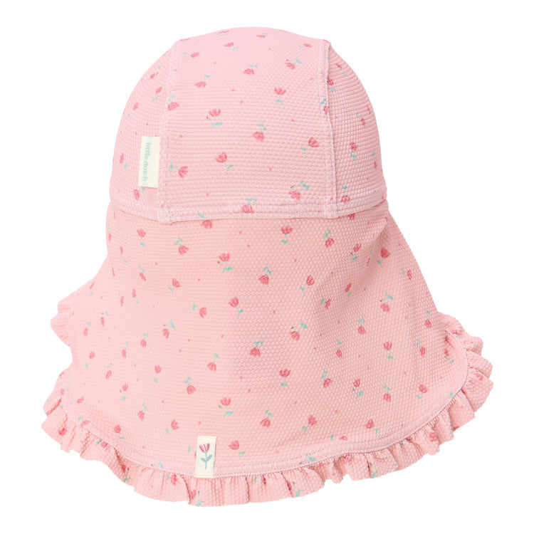 LITTLE DUTCH. Swim cap Sunny Flowers Blush