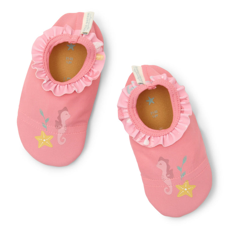 LITTLE DUTCH. Παιδικά παπουτσάκια θαλάσσης Sunny Flowers Rouge