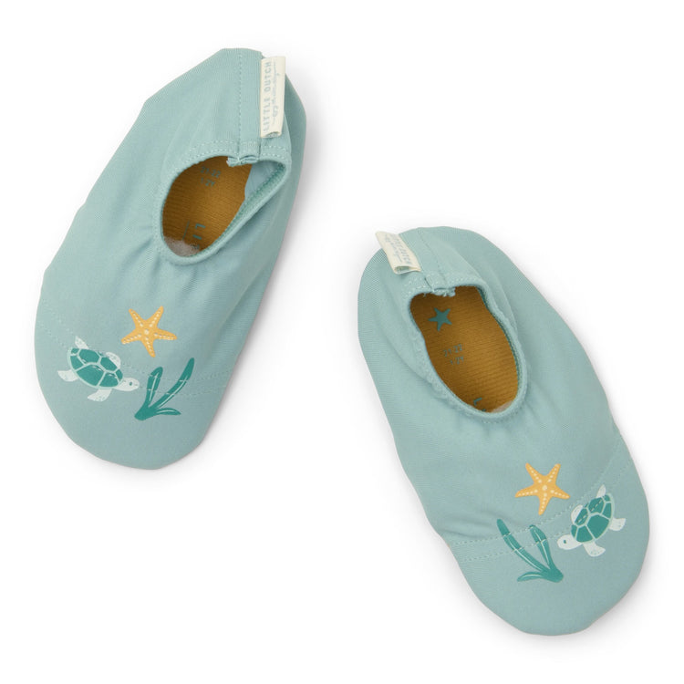 LITTLE DUTCH. Παιδικά παπουτσάκια θαλάσσης Seashells Surf Blue