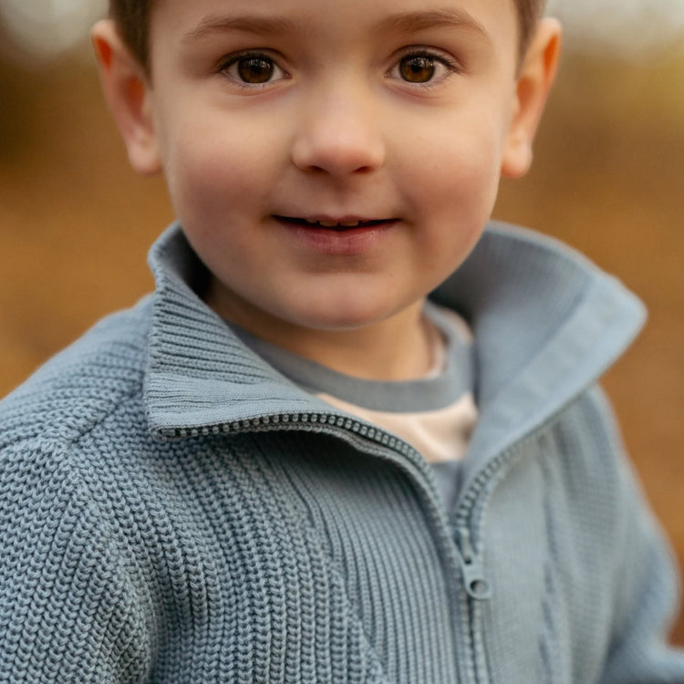 LITTLE DUTCH. Μπλουζάκι μακρυμάνικο Stone Blue Stripe