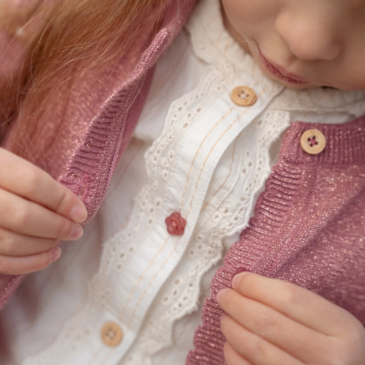 LITTLE DUTCH. Knitted cardigan Rouge