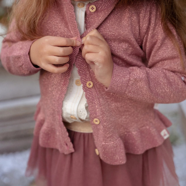 LITTLE DUTCH. Knitted cardigan Rouge