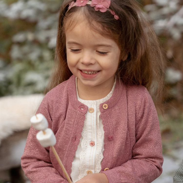 LITTLE DUTCH. Knitted cardigan Rouge