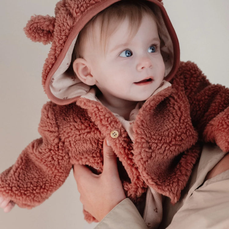 LITTLE DUTCH. Ζακέτα teddy Pink Blush