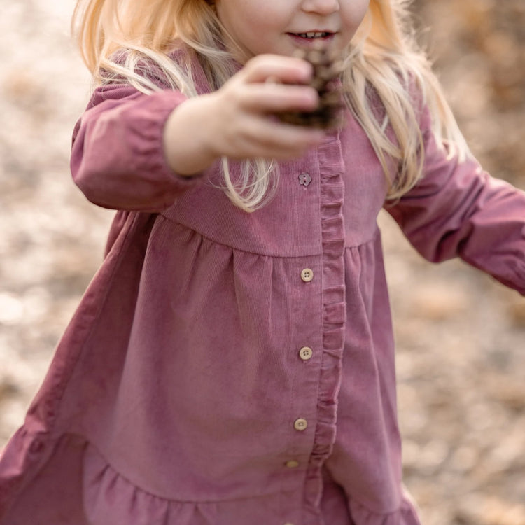 LITTLE DUTCH. Dress long sleeves Rouge