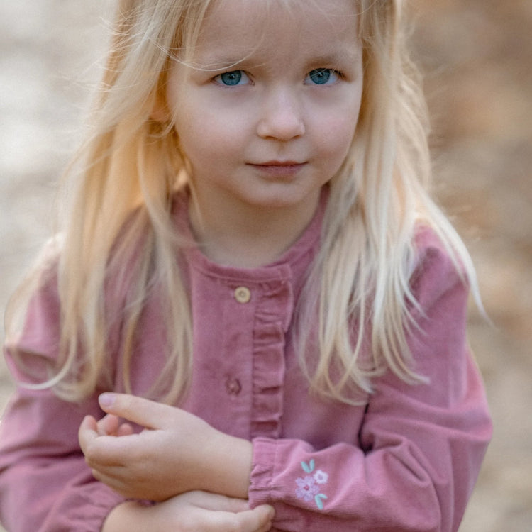 LITTLE DUTCH. Dress long sleeves Rouge