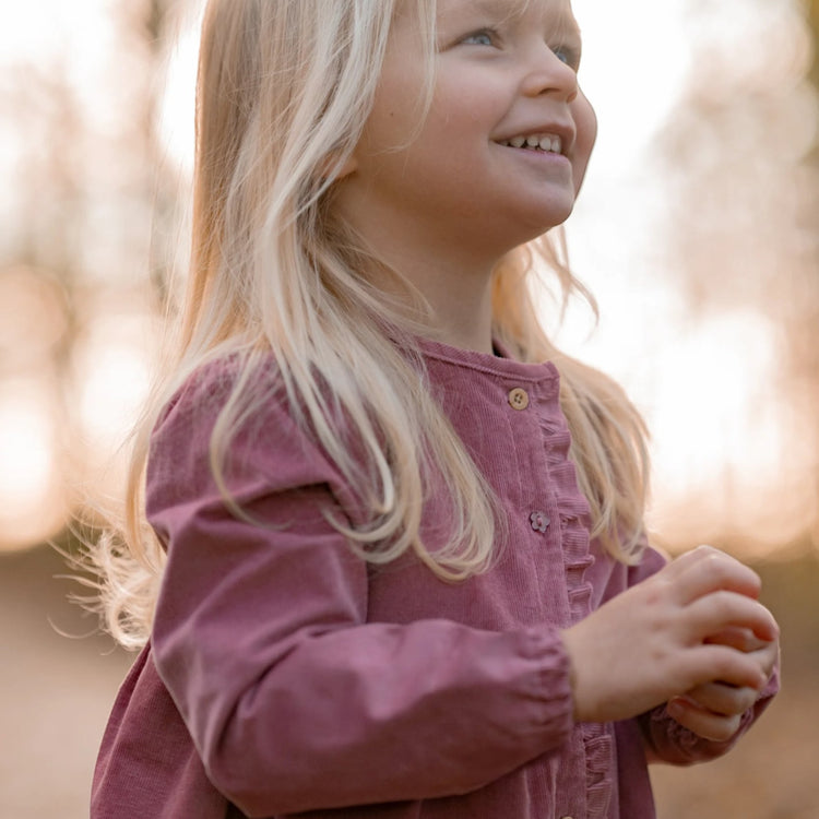 LITTLE DUTCH. Dress long sleeves Rouge