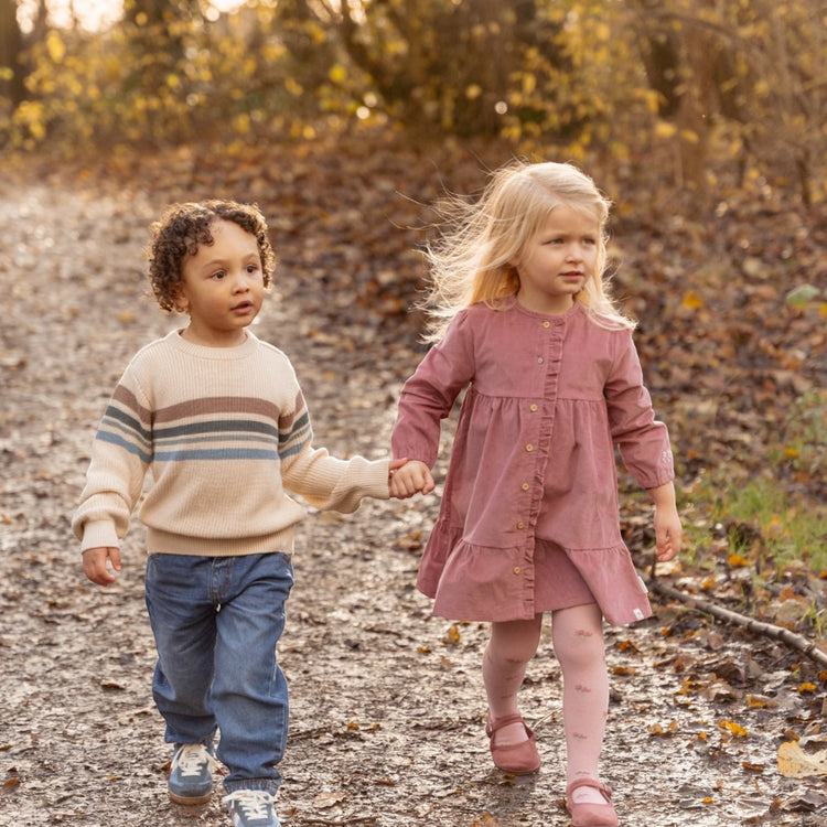 LITTLE DUTCH. Dress long sleeves Rouge