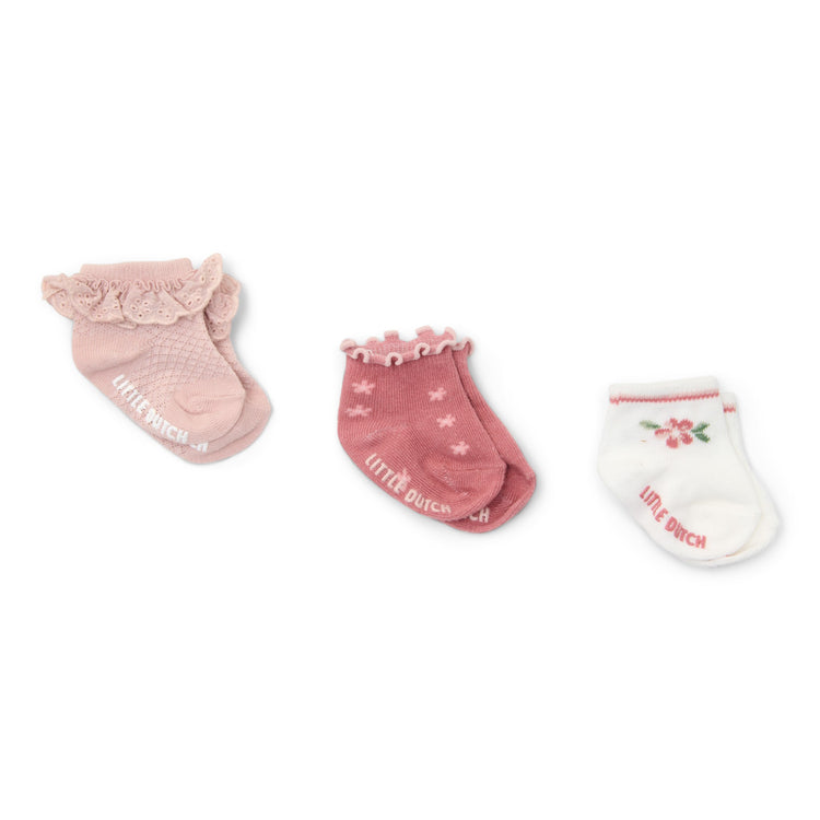 LITTLE DUTCH. Σετ 3 ζευγάρια κάλτσες Fairy Garden Newborn