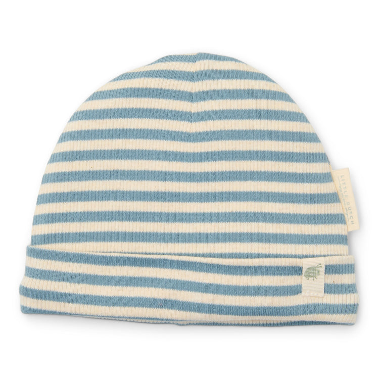 LITTLE DUTCH. Baby cap Stone Blue Stripe NOOS