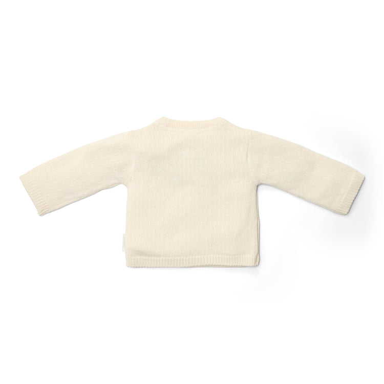 LITTLE DUTCH. Knitted cardigan wrap Off White NOOS