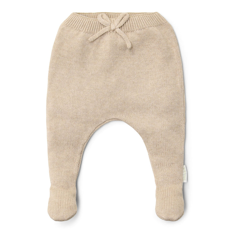 LITTLE DUTCH. Knitted trousers Soft Beige Melee NOOS