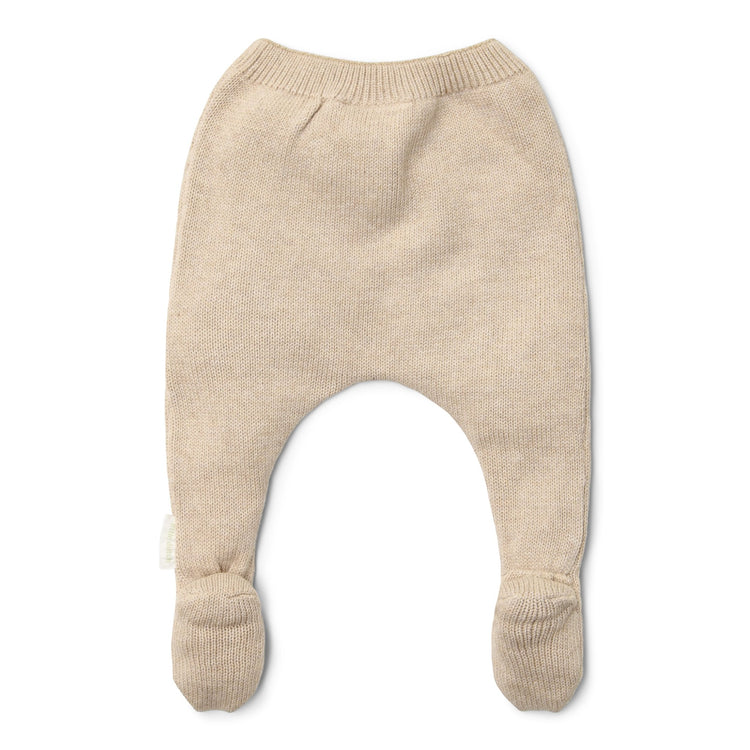 LITTLE DUTCH. Knitted trousers Soft Beige Melee NOOS