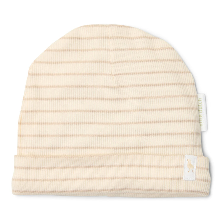 LITTLE DUTCH. Hat Soft Beige Stripe NOOS