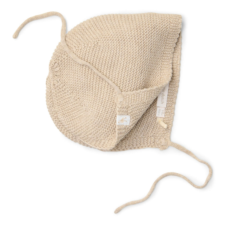 LITTLE DUTCH. Πλεκτό σκουφάκι Soft Beige Melee