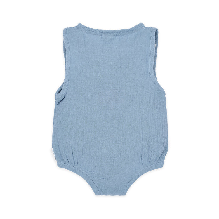 LITTLE DUTCH. Φορμάκι αμάνικο μπλε Stone Blue
